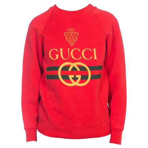 gucci oversized sweatshirt red|vintage Gucci sweatshirt for sale.